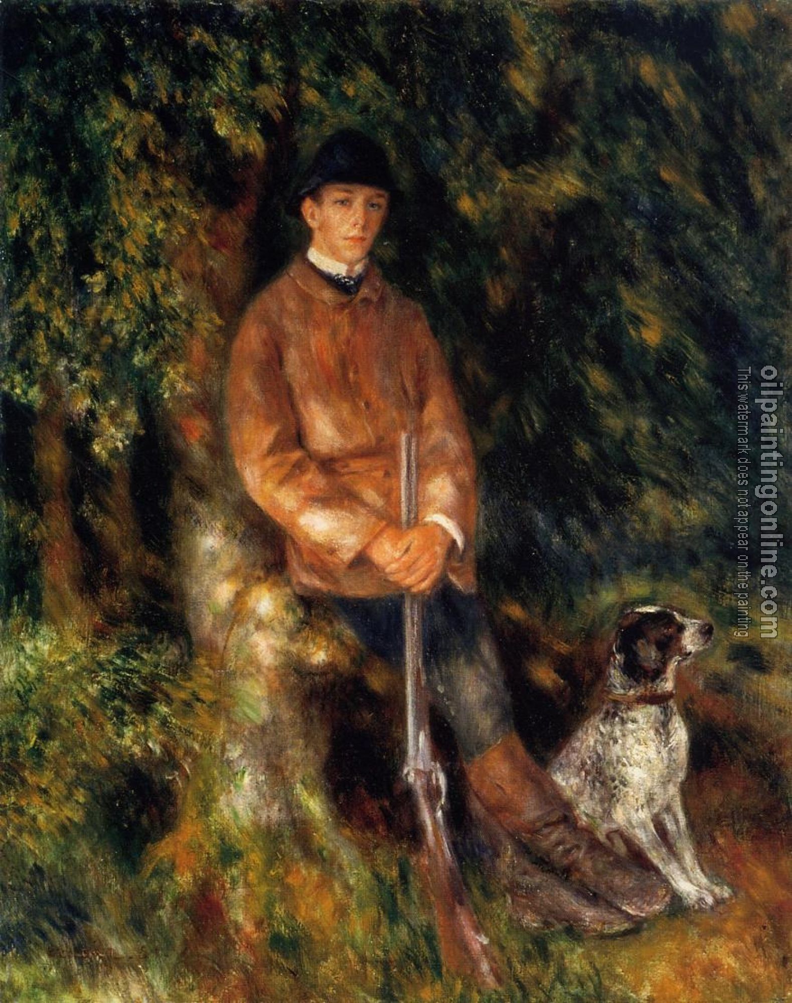 Renoir, Pierre Auguste - Alfred Berard and His Dog